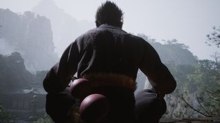 Black Myth: Wukong screenshot showing the Destined One meditating